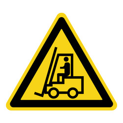 forklift truck sign vector image