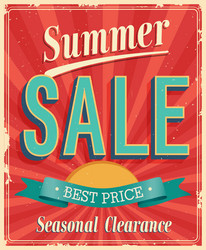 summer sale vector image