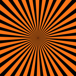 abstract orange and black radial background vector image