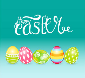 happy easter spring holiday background vector image