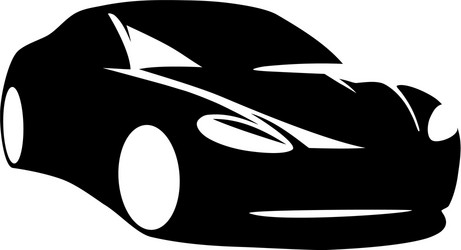 modern car silhouette vector image