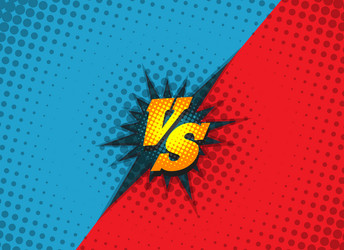 versus fighting background concept vector image