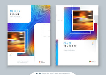 brochure cover background design corporate vector image