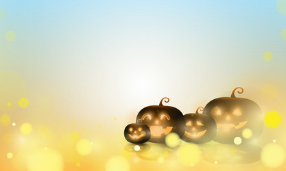 abstract bokeh light gold color with soft vector image