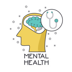 Mental health design vector