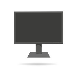 monitor screen isolated on a white backgrounds vector image