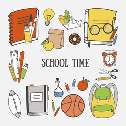 School greeting card vector