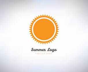 Abstract logo elements sun vocation vector