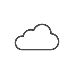 cloud icon line sky symbol vector image