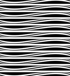 Background of black and white horizontal stripes vector