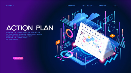 planning concept web banner vector image