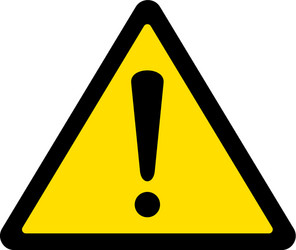 caution danger sign vector image