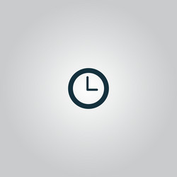 time clock icon vector image