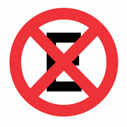 no stop and parking sign vector image