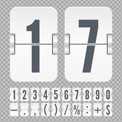 template for time counter or web page timer vector image