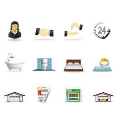 real estate icons vector