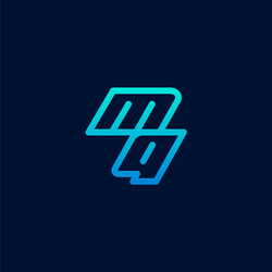 initial letter of the mq logo is simple vector image