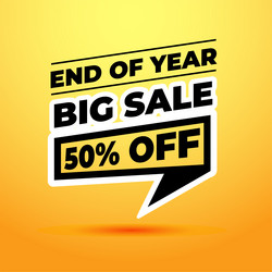 end of year big sale vector image