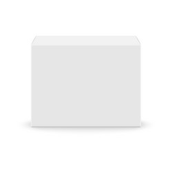 white blank box vector image