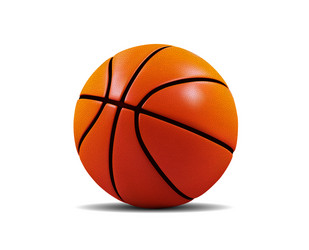 basketball ball isolated on a white vector image