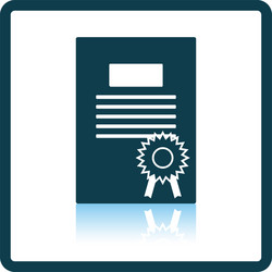 diploma icon vector image