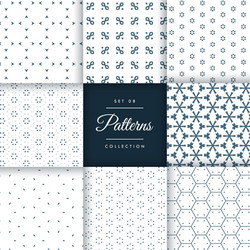 Beautiful minimal pattern pack collection in 8 vector