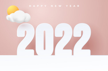 happy new year greetings card background vector image