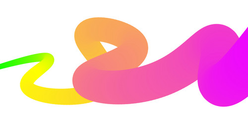 wavy line with colorful gradient vector image