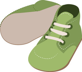 Baby shoes vector