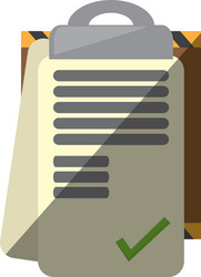 clipboard check list delivery report shadow vector image