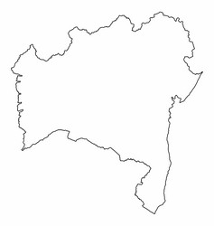 bahia outline map vector image