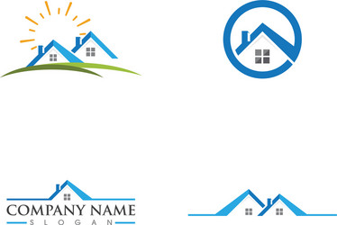 property and construction logo design vector image