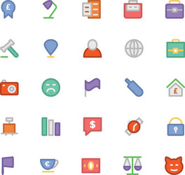 trade icons 3 vector image