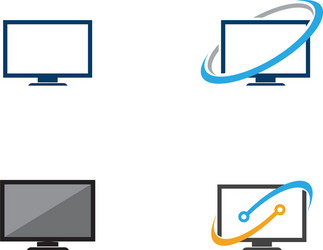 tv lcd led monitor icon vector image