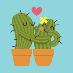 Kiss cactus vector