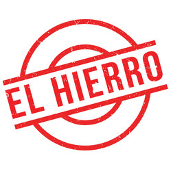 el hierro rubber stamp vector