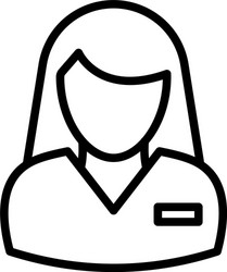 receptionist icon which can easily modify vector image