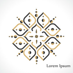 arabic pattern vector image