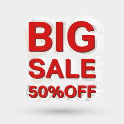 big sale icon vector image