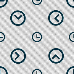 clock sign icon mechanical symbol seamless vector image