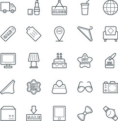 shopping cool icons 3 vector image