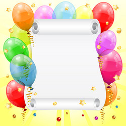 birthday frame vector image