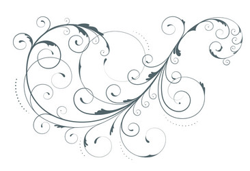 floral element vector image