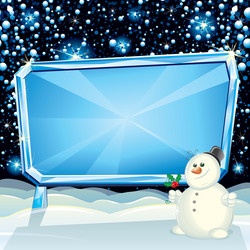 xmas billboard vector image