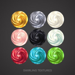 creamy swirling patterns vector image