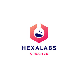 hexagon labs logo icon vector image