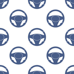 steering wheels seamless pattern vector image