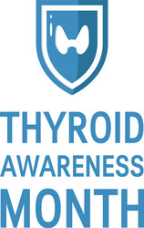 Thyroid awareness month concept vector