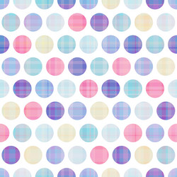 Seamless polka dots pattern vector