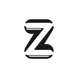 initial z logo design inspiration vector image